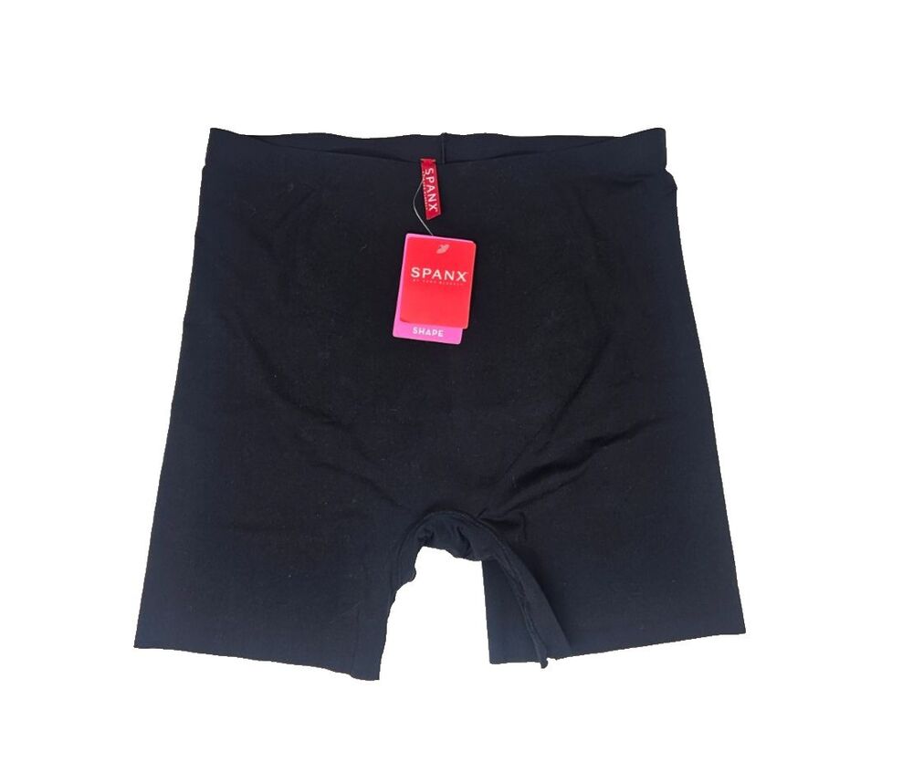 SPANX Thinstincts Firm Control Girl Shorts XL Black Breathable Shapewear NWT